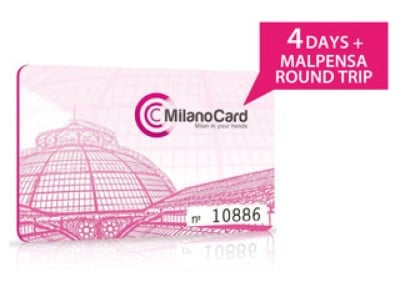 MilanoCard 4days + Malpensa Shuttle round ticket