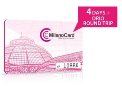 MilanoCard 4days + Orio Shuttle round ticket